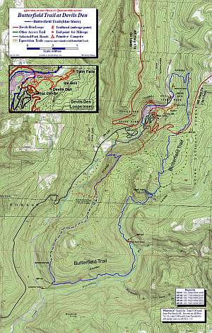 Butterfield Trail topographic map at 1:24,000 scale.