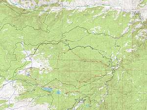 Comanche Crown Area Map at 1:24,000 scale.