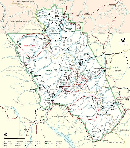 Glacier Overview Map