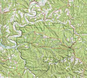 Hercules Area topographic trail map at 1:24,000 scale