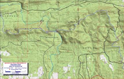 Ouachita Trail Map 18 Sandlick Mt.