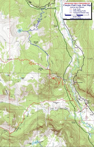South San Juan, Conejos Peak Map East at 1:24,000 scale.