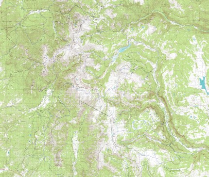 SSJ Wilderness Map at 1:24,000 scale.